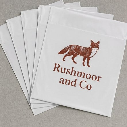 Branded plastic bags with logo