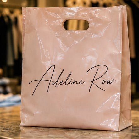 Customized plastic bags for retail and boutiques