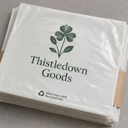 Promotional custom plastic bags with company logo
